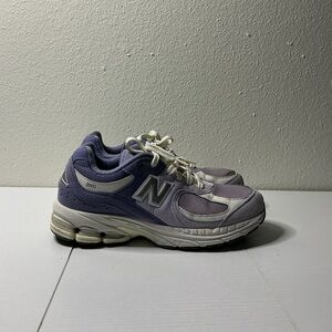 New Balance Lavender and Light Gray 2002R Sneakers